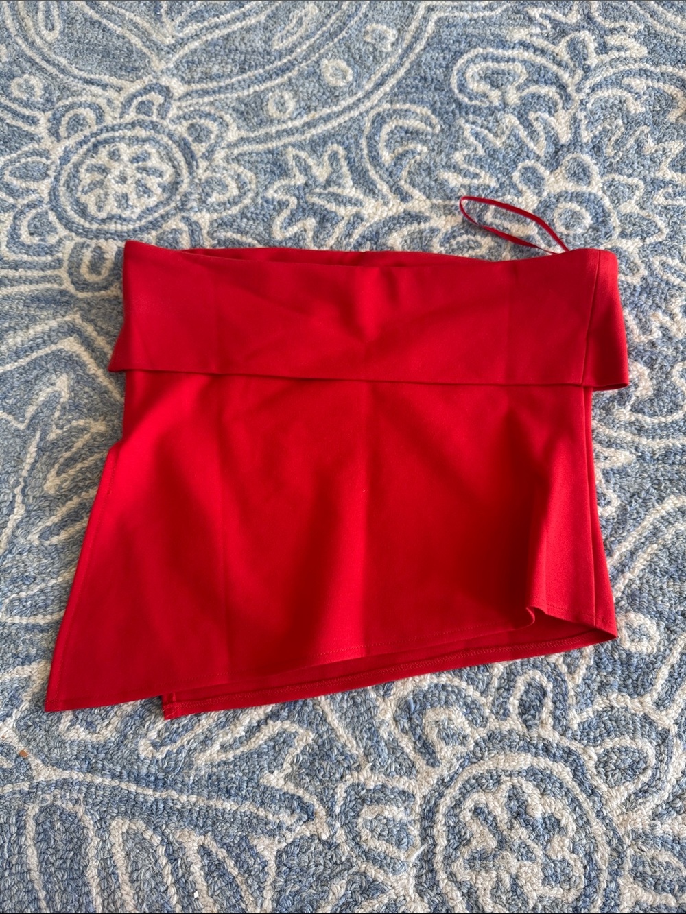 Women’s Red Off-Shoulder Foldover Camisole
